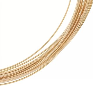 Adabele 5 Feet Real 1/20 14K Gold Filled Jewelry Wire Dead Soft Round Beading