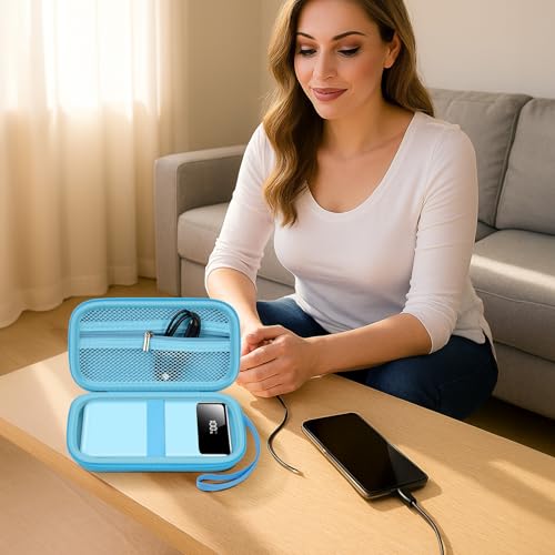 ANKHOH Portable Bank Charger Case for Charmast for VRURC for OHOVIV for SABANI for YILANS for CFIAI for LOVELEDI for RGVOTA for Miday for RONEGN for POIYTL for IAPOS Fast Charging Battery(Blue) by ANKHOH - Image 9