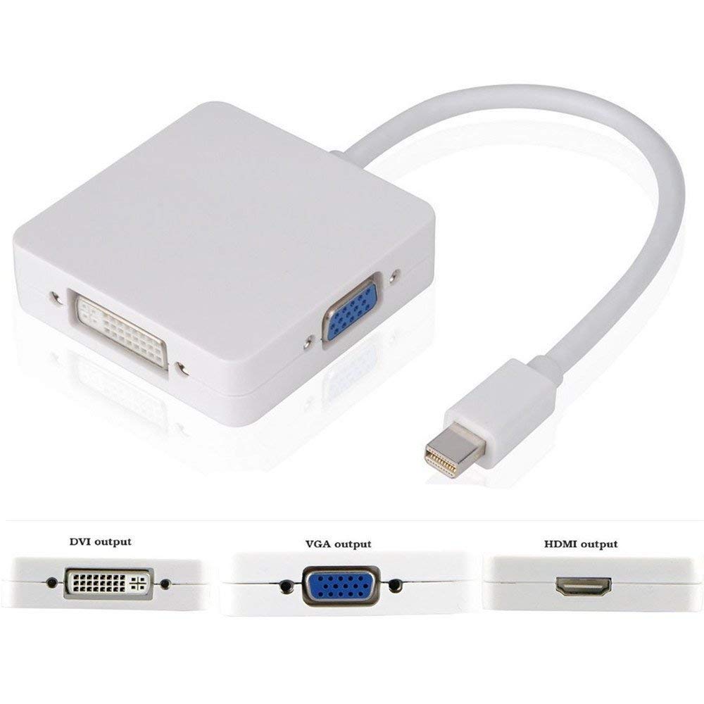 BigPlayer 3-in-1 Mini DisplayPort Cable (White) at ₹347 – Amazon
