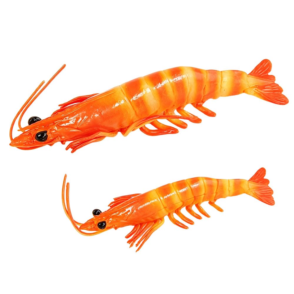 Jehoshaphat 2Pcs Oversized Red Lobster Model Realistic Marine Creature Ornament Multipurpose Holiday Party Scene Decor