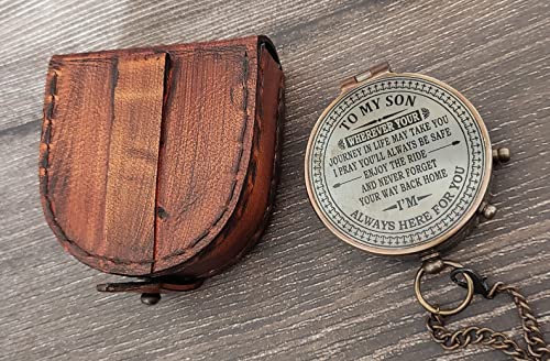 Brújula Be Blessed con Estuche de Cuero miniatura 5