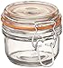 Anchor Hocking 5.4-Ounce Mini Glass Jar with Hermes Clamp Top Lid, Set of 12