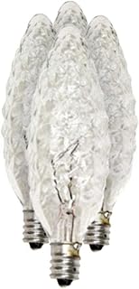 Sylvania 13748 - 25B10C/CRYSTAL/DL/BL 120V 4PK B10 Decor Torpedo Light Bulb