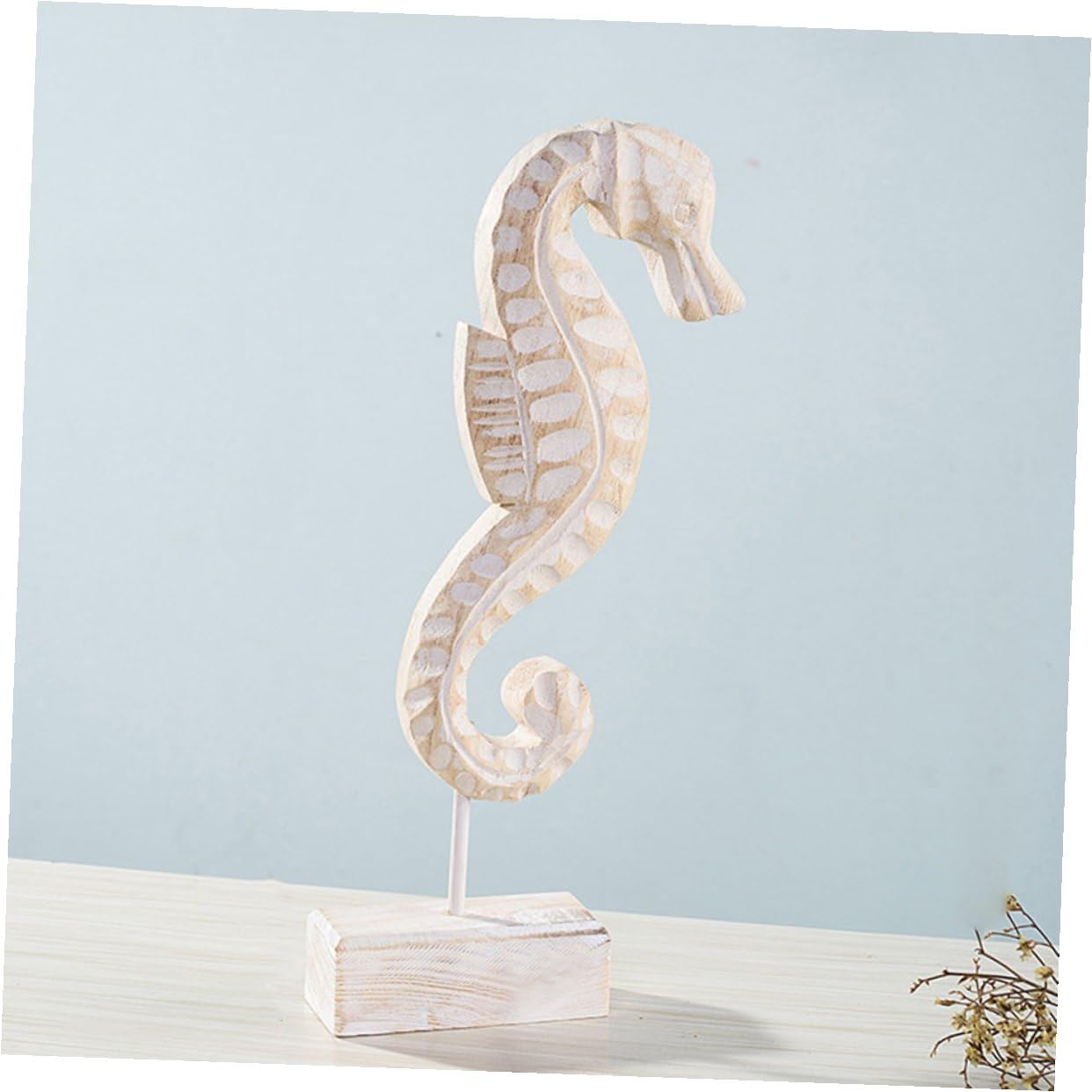Uonlytech Cavalluccio Marino e Conchiglia Set 3 Pezzi Soprammobili al Mare Decorazioni Tavolo a Forma di Stella Marina per Arredamento Casa Unico