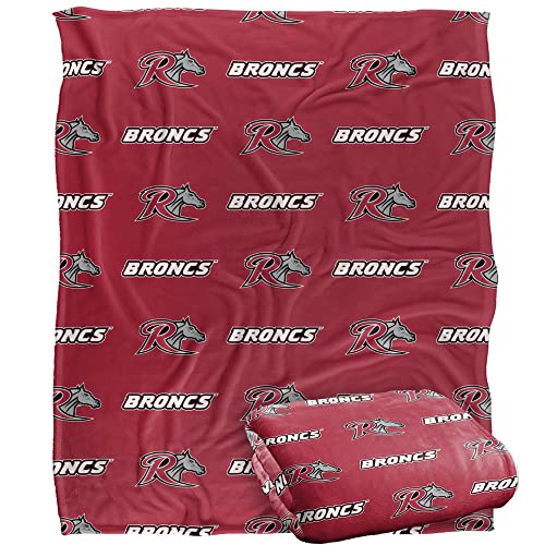 Rider University Blanket, 60"x80" Logo Pattern Silky Touch Super Soft Throw Blanket