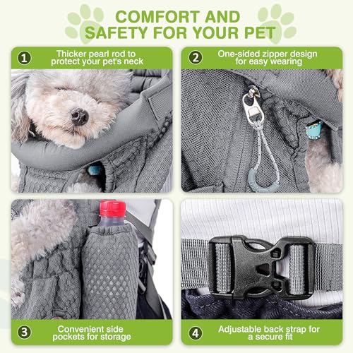 ALLSOPETS Dog Carrier Backpack for Small Medium Dogs, Lightweight - Image 4