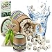 Aimez La Nature 100 Perles de Céramique EM® Avec Joli Pack Ecologique et Sachet Coton Certifié Bio, Purificateur Naturel Eau Robinet, Filtration Eau pour Carafe Bouilloire Lave Linge Lave Vaisselle