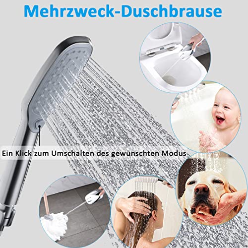 Duschsystem Ohne Armatur Duscharmatur Chrom Regendu Produktbild-Vorschau 3