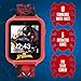 Spider-Man Kids Smartwatch - Interactive LED Screen with 10 Custom Watch Faces, Camera, Games, Alarm, Step Tracker & More - Fun Gift for Boys with Marvel Silicone Strap - Fits Wrists 5.5'' to 8.0