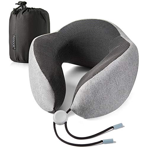Renook Travel pillow-100% Pure Memory Foam Neck Pillow. - Thumbnail 3