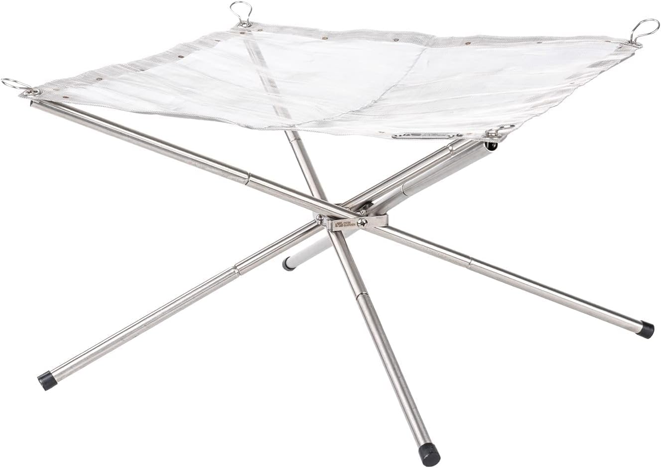 MOBI GARDEN Folding Camping Folding Campfire Stand with Campfire Net for Comping, Hiking, 2.5 lbs