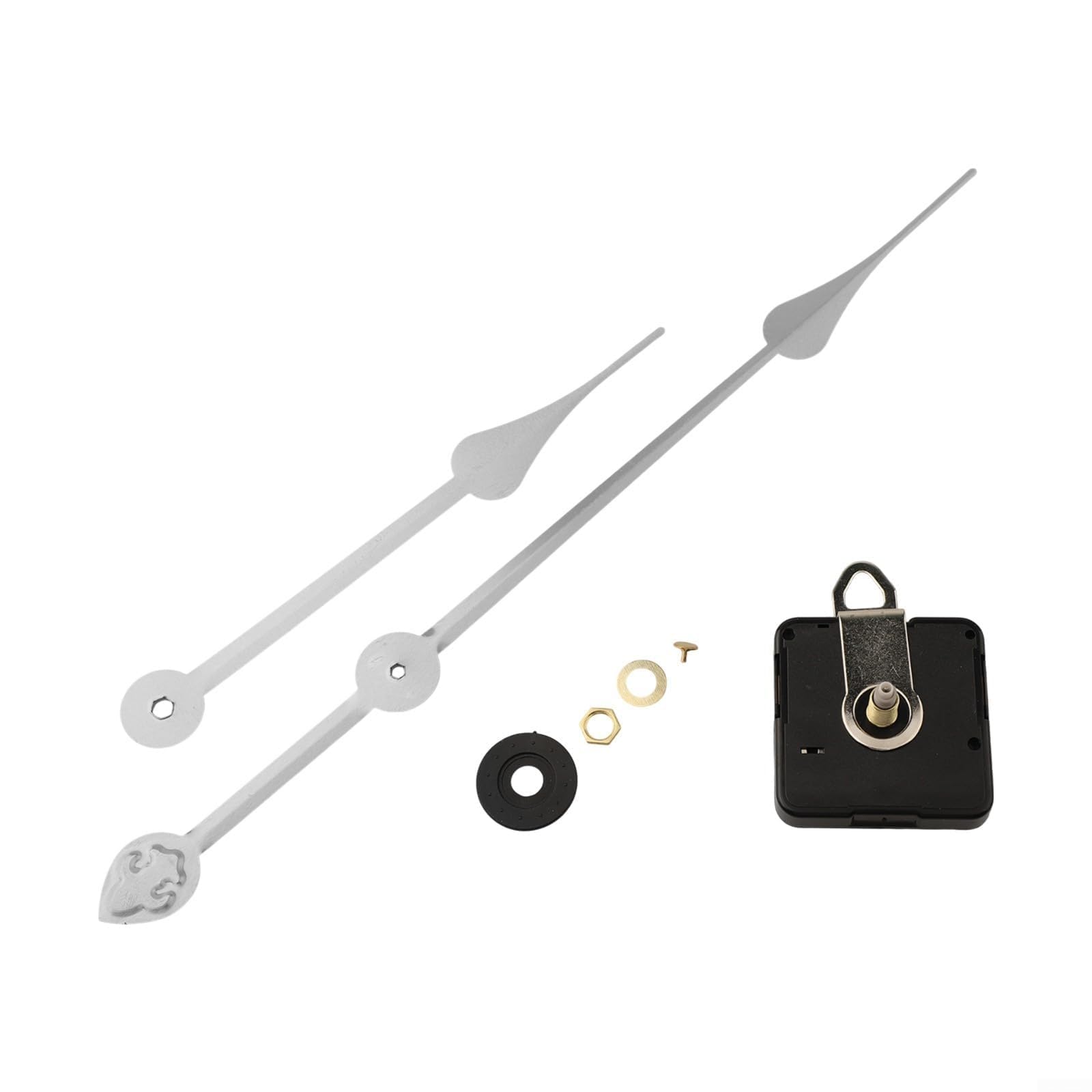 Kit di riparazione per orologio da parete con movimento al quarzo fai da te, con meccanismo a motore, mandrino e lancette complete, adatto per vari