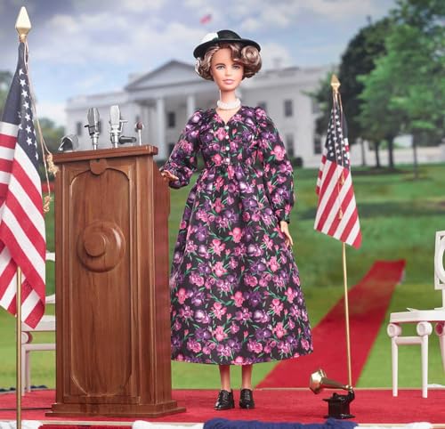 Muñeca Barbie Eleanor Roosevelt Inspiring Women miniatura 5