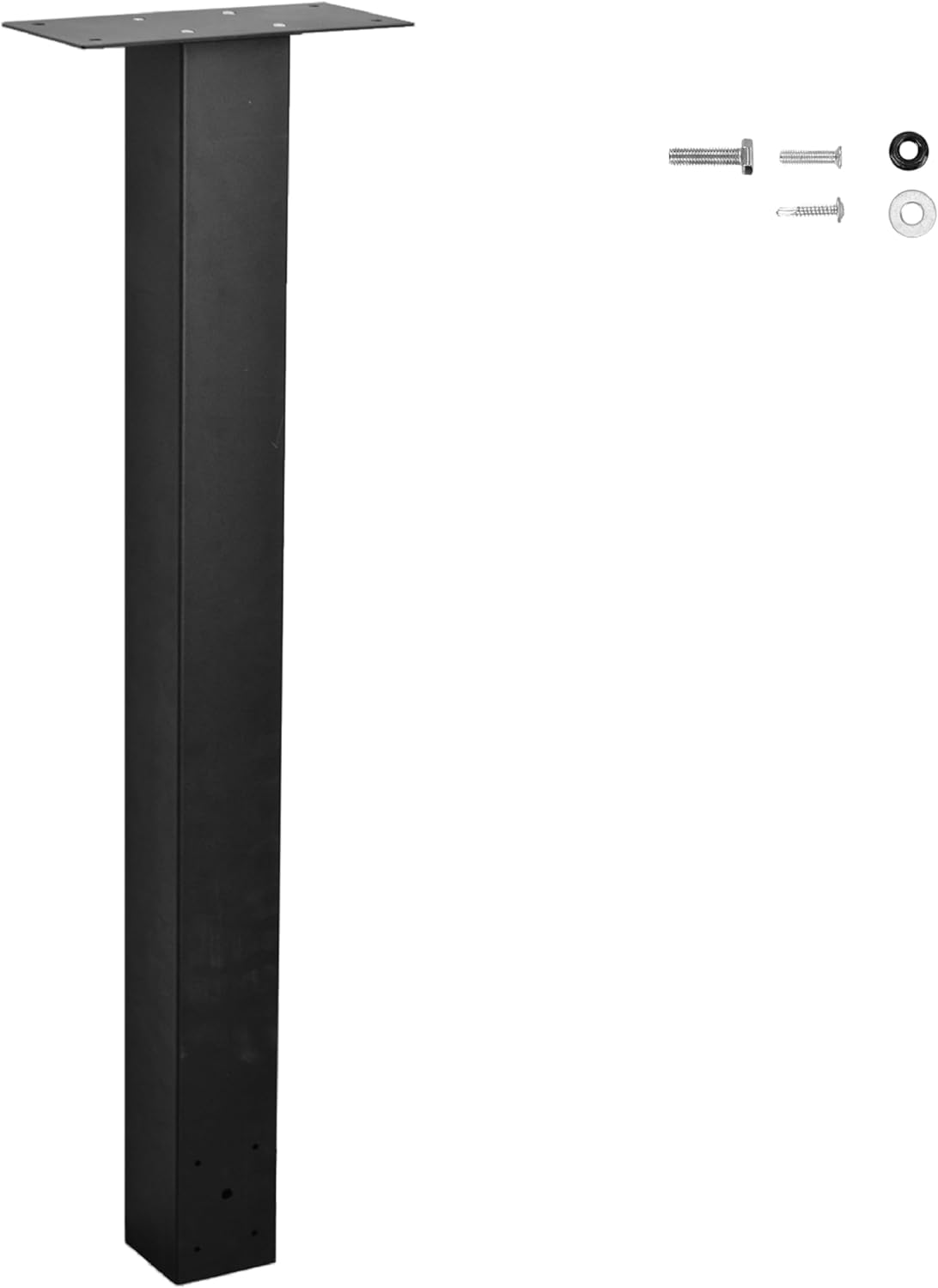 (Similar)43\" In-Ground Mounting Post for Easy Install Mailbox Use, 43\" x 4\" x 4\" Heavy Duty Mailbox Post (Black) Style 4