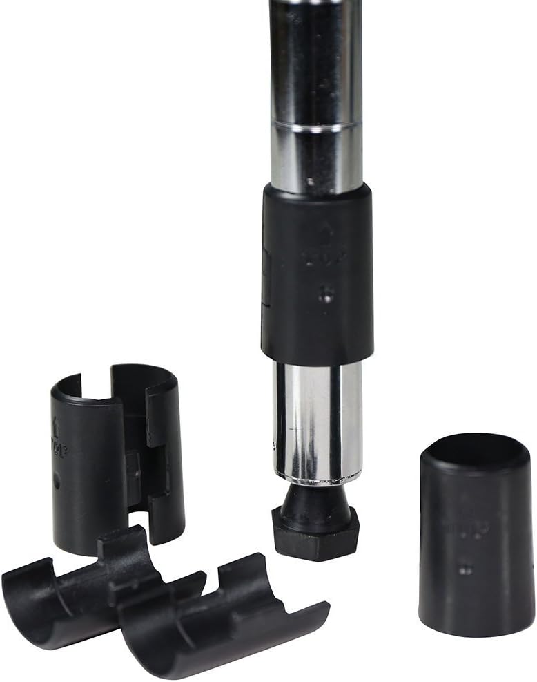 Shelf Clips/Split Sleeves, Black, 3 Pack / 12 Pair (1 Diameter Post Size)