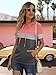 MixShe Womens Tops Summer Clothes Dressy Casual Shirts Ladies Hoodies Pullover Short Sleeve Blouses Trendy Fashion Tunics Camisas de Mujer Pinkgray X-Large
