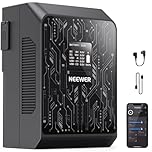 NEEWER Smart Mini V Mount Battery APP Control, 6800mAh 99Wh 14.5V with 100W PD Fast Charging, OLED, Dual USB C/D Tap/BP/USB A/Dual DC Ports, Compatible with BMPCC 4k 6k Camcorder Camera, PS099S