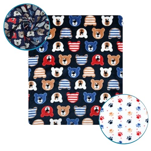 Couette lit bébé micropolaire douce couverture enfant 100x150 cm oursons