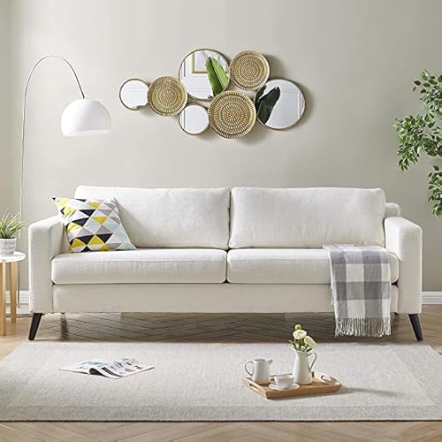 Oakrain Home Decor Metal Wall Decor With Multi Circle Plates Mirror, Large Modern Wall Art Sculpture Decor For Living Room, Office, Bedroom, 45.3 X 1.9 X 21.6 Inches, Gold #TOP6