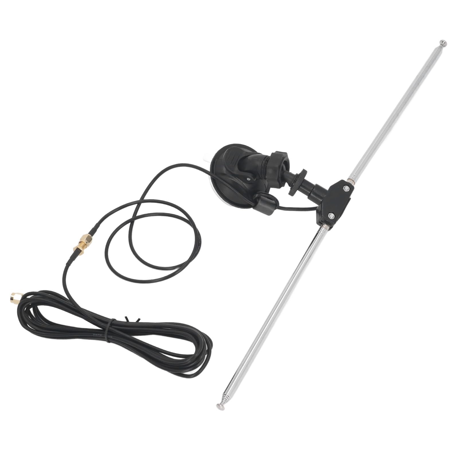 Antenne Récepteur SDR, Antenne Dipôle Polyvalent Câble Dipôle SMA Connecteur Mâle avec câble RG174 de 60 cm Antenne Télescopique Portable pour Les Débutants Intérieurs Extérieurs