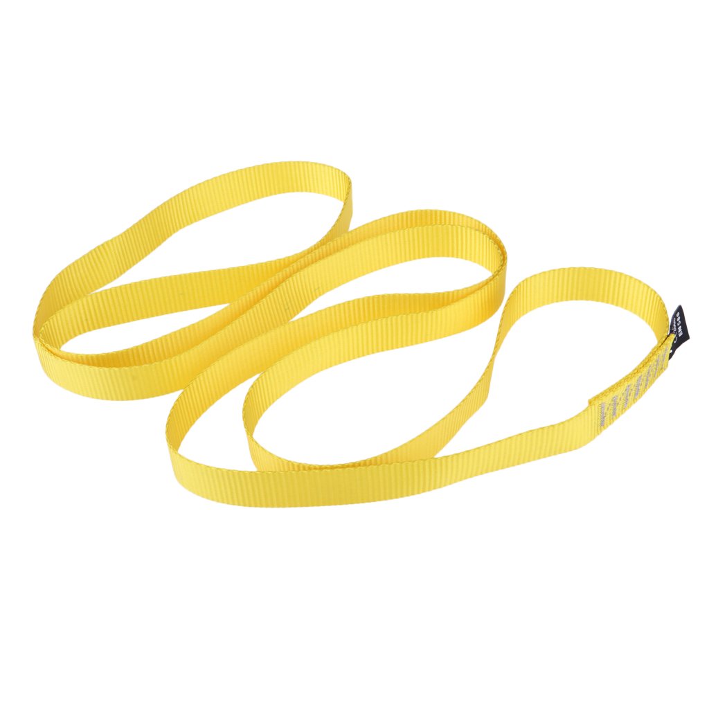 Easnea 23mm Nylon Sling Runner 35kN Rock Climbing Loop Lightweight Yoga Slinging Descending Fall Protection Webbing Strap 120cm Long