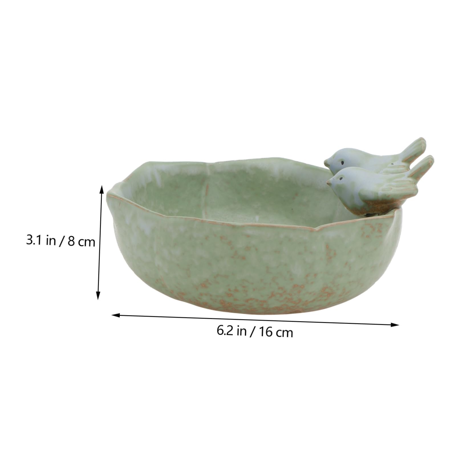 Sosoport Vogelfutterspender Aus Keramik Vogelnest Für Haushalt Kreativer Futterhalter Als Garten Und Retro-Dekoration Leicht Zu Reinigen Und Wiederverwendbar