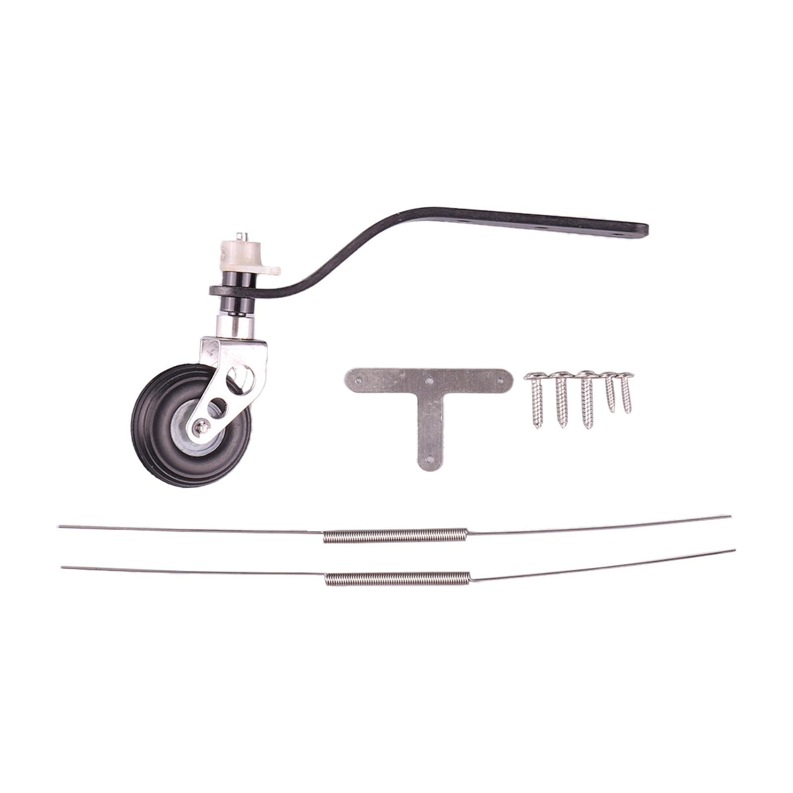 Tren de Aterrizaje con Rueda de Cola de Fibra de Carbono con Tornillos para Avión RC (Piezas de 1,25 Pulgadas), 26 CC