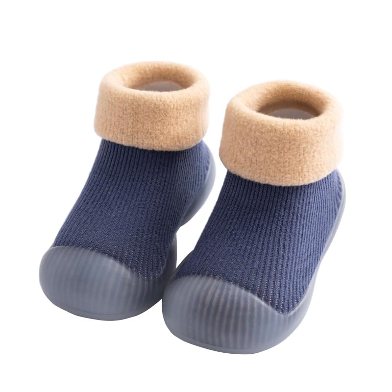 Image of FABRST Warm Baby Sock Shoes Infant Boys Girls Non Slip Floor Slipper for Toddler First Walking