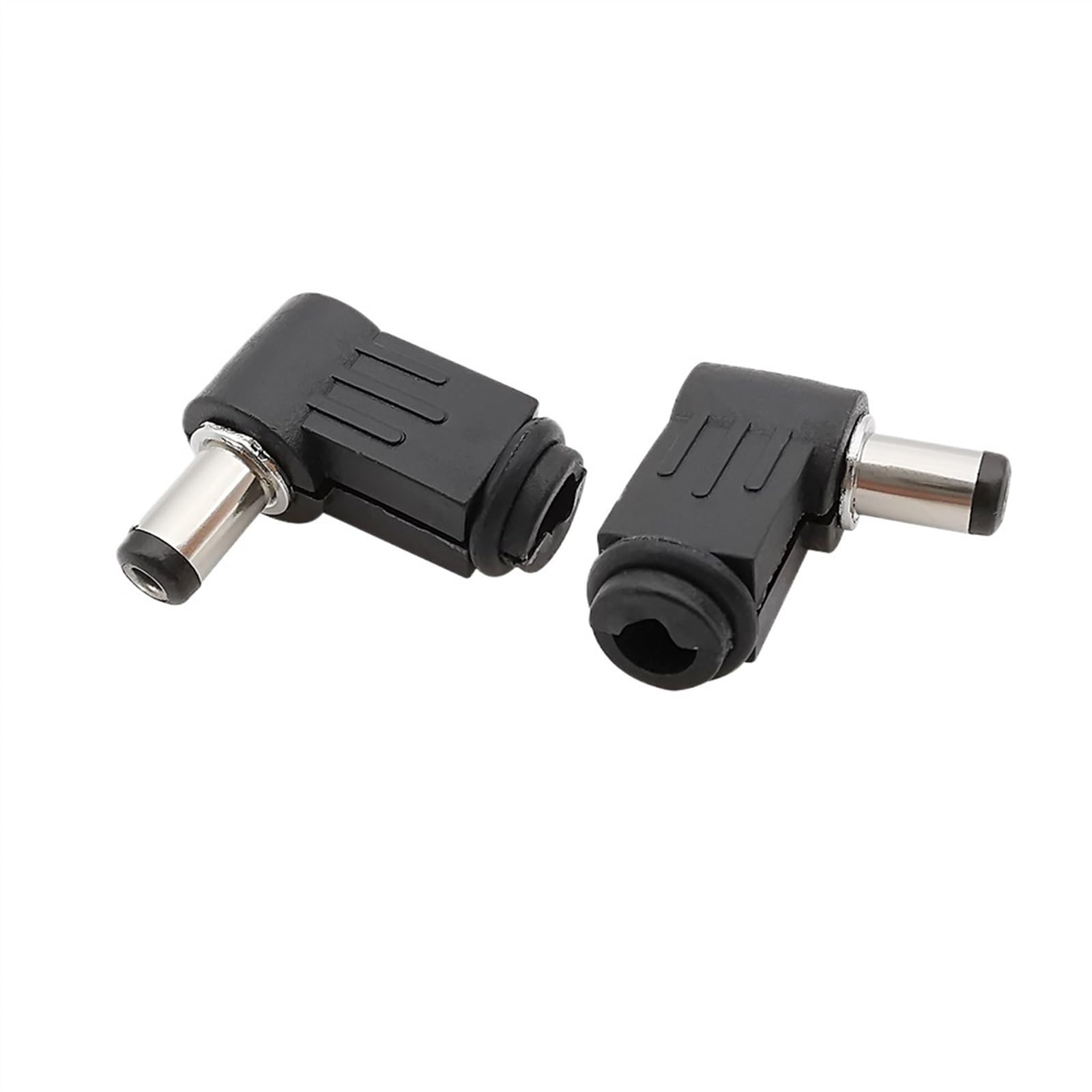 5/10/20 szt. 2,1 x 5,5 mm męskie złącze zasilania DC kąt prosty 90 stopni adapter wtyczek w kształcie litery L (10 szt.)
