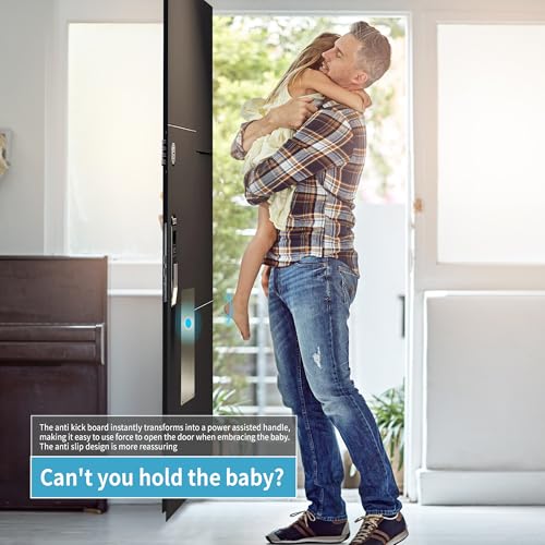 image for CANGETS Door Push Platee, Metal Kickplate for Bottom of Door,4x16 inch