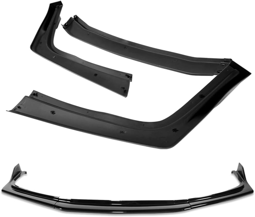 Q1-TECH, 9PCS Front Bumper Lip & Side Skirt Extensions Diffuser Compatible with Toyota Camry SE Model Only 2012-2014, Front Lip Air Chin Body Kit Spoiler Splitter ABS (Painted Black)