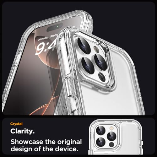 AICase for iPhone 16 Pro Max Case Clear 3 in 1 Heavy Duty Drop Protection Full Body Rugged Shockproof/Dust Proof 3-Layer Military Protective Tough Durable Cover for iPhone 16 Pro Max 6.9"_1 by AICase - Used condition - Image 5