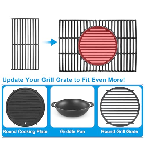 16.3 Inch Cooking Grate Replacement Parts for Monument Grills Mesa 300, Mesa 400M, Mesa400MF, Cast Iron Grill Grate for Monument Grills Replacement, A107 Replacement for Monument Grill Accessories by BMMXBI - Used condition - Image 5