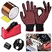 Heat Tape Dispenser Kit for Heat Transfer and Sublimation, Includes Multi Roll Dispenser, 6 Heat-Resistant Tapes and 2 Protection Gloves