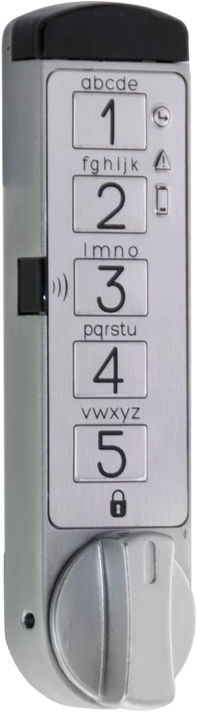 MicroIQ Core Replacement Lock Compatible with Herman Miller Furniture, Vertical (Silver)