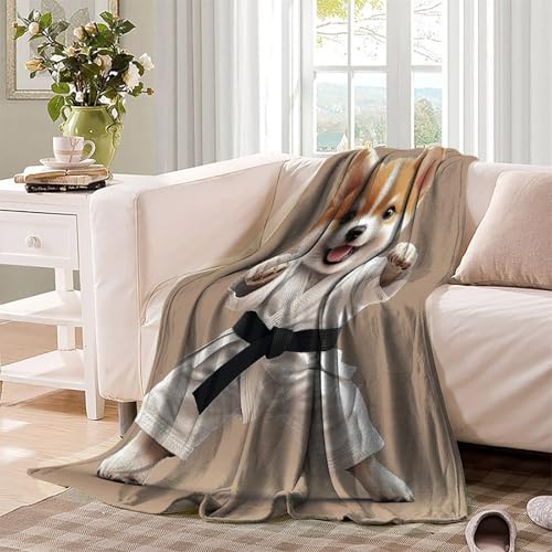Couverture lit microfibre chaude avec impression animal mignon