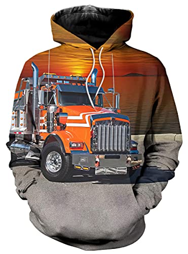SWAG HIPSTER Unisex 3D Truck Driver Hoodie Men Sweatshirt Long Sleeve Shirts
