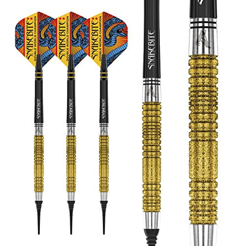 Fléchettes Peter Wright Snakebite DWC Gold Plus 18g avec shafts haute stabilité - 4