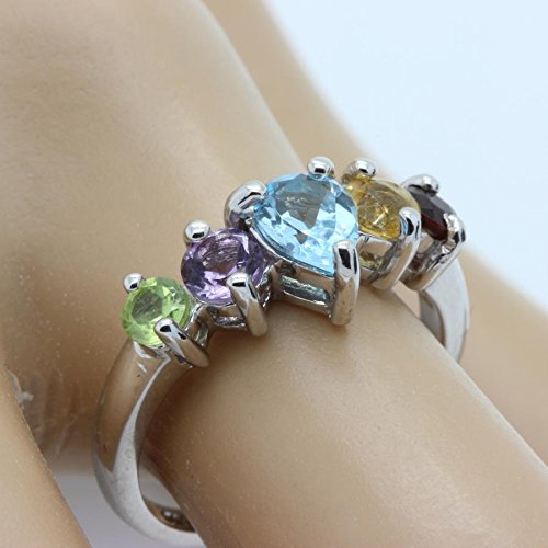 Bague Améthyste et Citrine en Argent, le cadeau idéal pour marquer un moment - 3