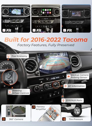 Dasaita Car Stereo for Toyota Tacoma 2016-2023, 11.6" 2K QLED Screen - image 2