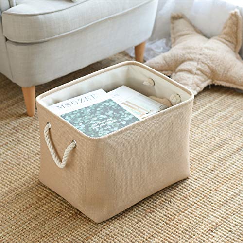 image for TheWarmHome Fabric Basket for Storage Basket for Organizing Dog Toy Ba