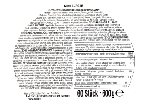 Trolli Mini Burger mehrschichtige Burger aus Schaumzucker und Fruchtgummi 600g – Ansicht 2