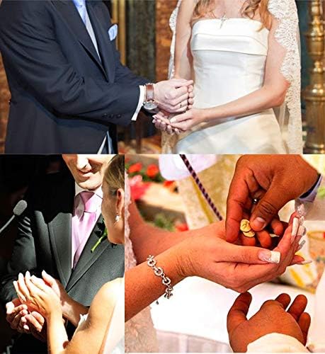 Miniatura 9 de Arras de Boda - Monedas de Boda - Caja en forma de corazón con cristales decorativos de diamantes de imitación 78 (dorado)