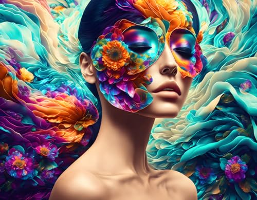 Peinture sur toile Emerged in Colour 58x90 cm poster sans cadre pour décoration moderne