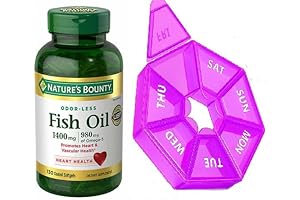 Premium Fish Oil 1400 mg with 980 mg of Omega-3: Your Daily...