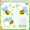 54Pcs Bee Cutouts for Bulletin Boards Decorations, DIY Bee Classroom Cut Outs with 120 Adhesive Dots for Back to School Classroom Decor Student Photo Craft Teacher Supplies #1
