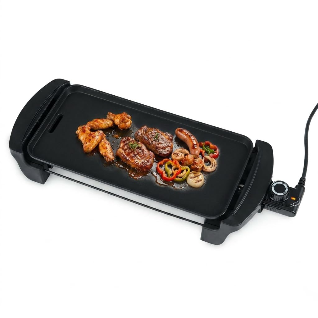 GiantexUK Teppanyaki Grill, Electric Barbecue Griddle (50ร20ร8cm, 1600W)