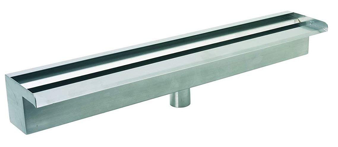 Primrose 45cm Stainless Steel Waterfall Blade Cascade (Sheer descent) Bottom supply for Wall Water Features