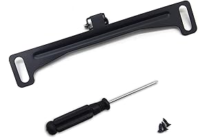 Black Waterproof Aluminum License Plate Holder with Rear View Camera Bracket