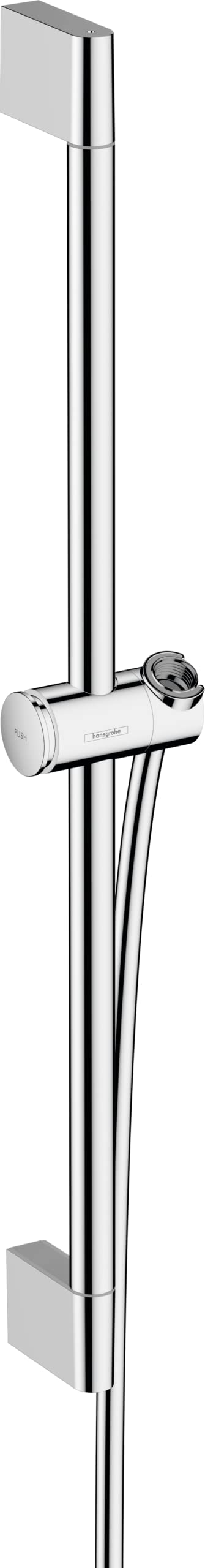 Hansgrohe Shower Rail Pulsify S, Shower Raiser Rail 65 cm with Shower Head Holder And Isiflex Shower Hose 1.60 m, Chrome, 24400000
